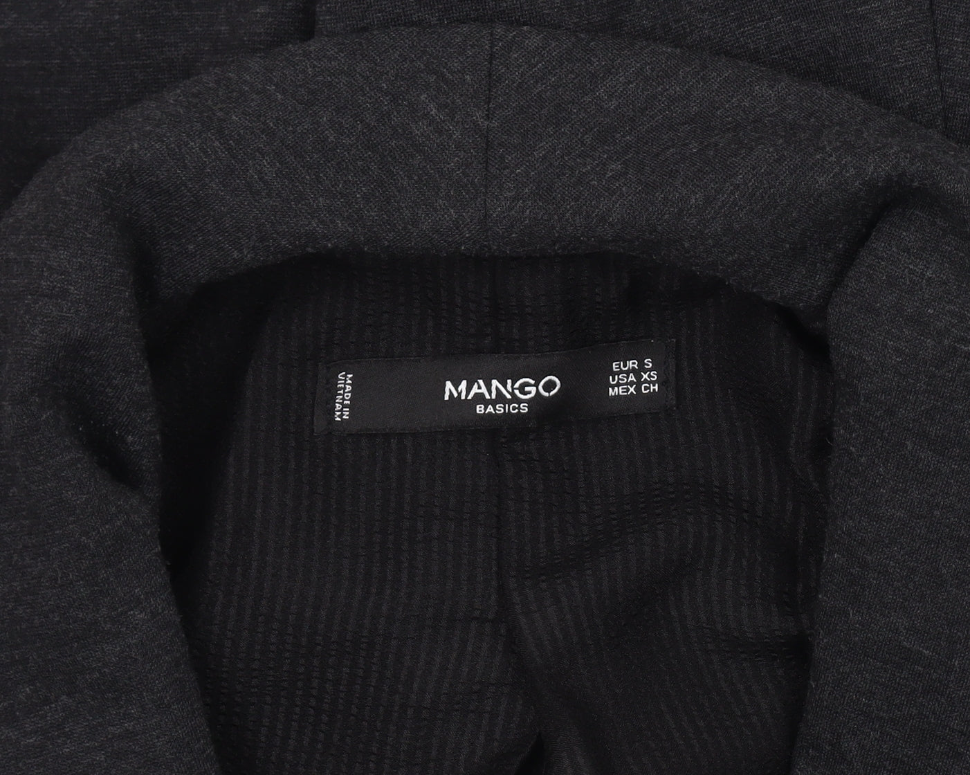 Mango Women's Black Blazer S, Classic Shawl Lapel