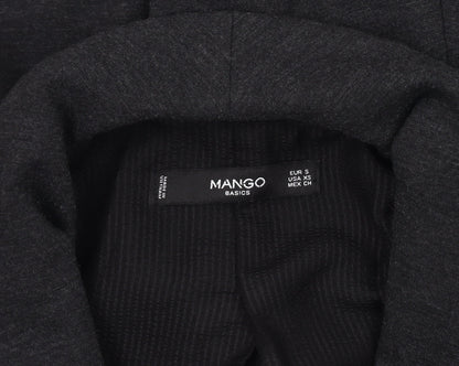 Mango Women's Black Blazer S, Classic Shawl Lapel