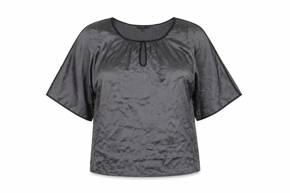 Womens UK Size 14 No Data Black Basic Blouse