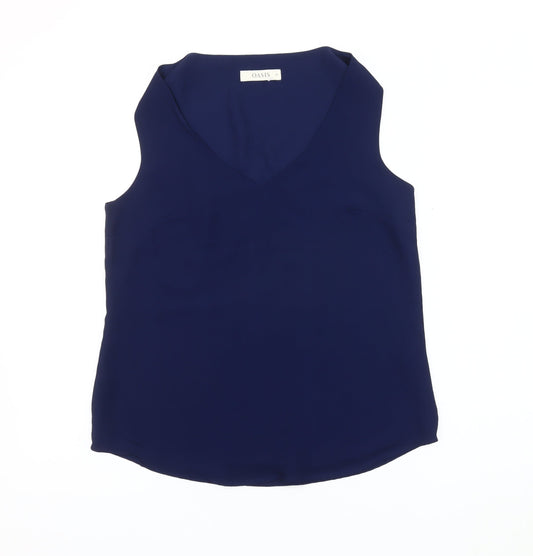 Womens UK Size 10 Oasis Blue Basic Tank