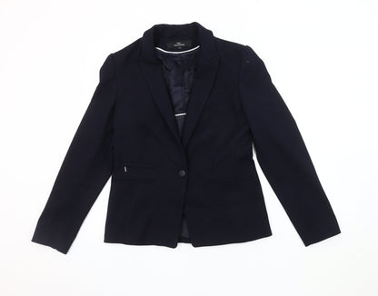 Next Women's Black Regular Fit Blazer Size 12