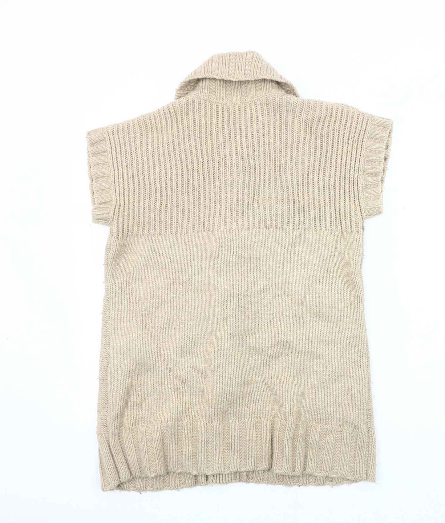 Womens UK Size M CC Beige Cardigan Jumper