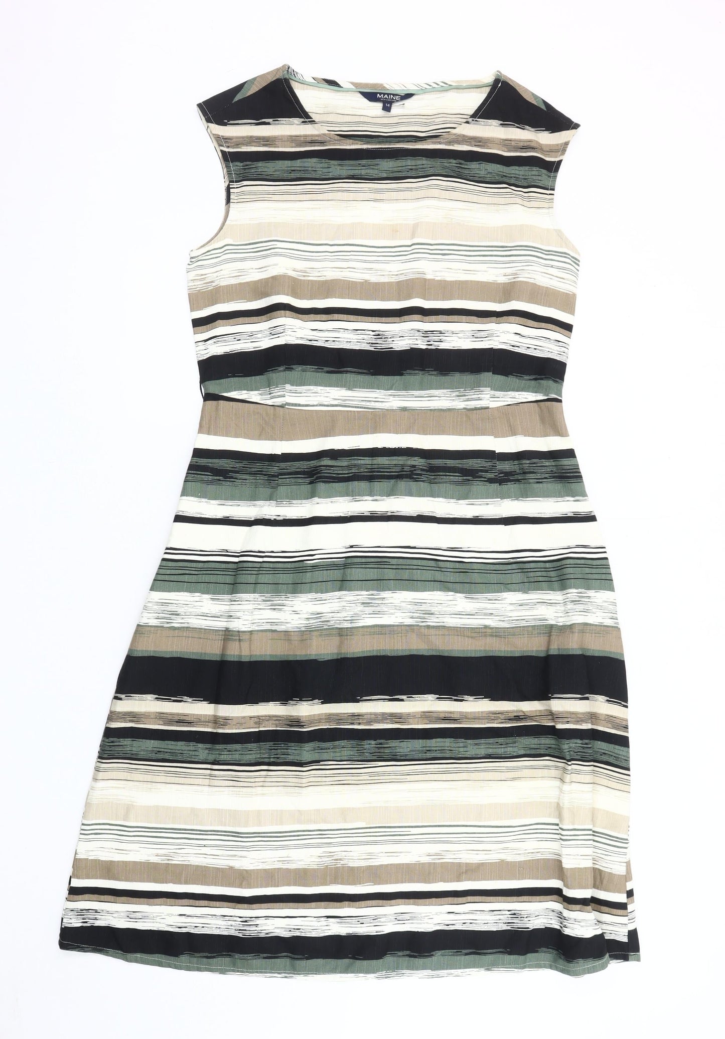 Maine New England Women's Striped Cotton Dress 14