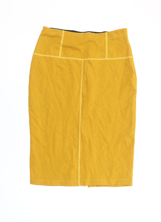 Maria Bellentani Yellow Pencil Skirt S Women