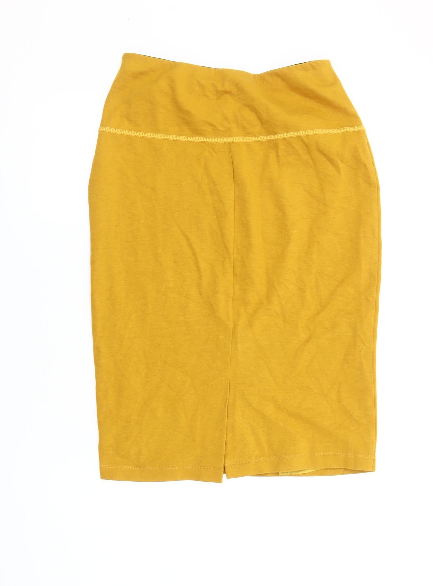 Maria Bellentani Yellow Pencil Skirt S Women