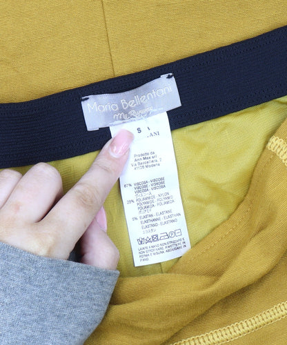 Maria Bellentani Yellow Pencil Skirt S Women