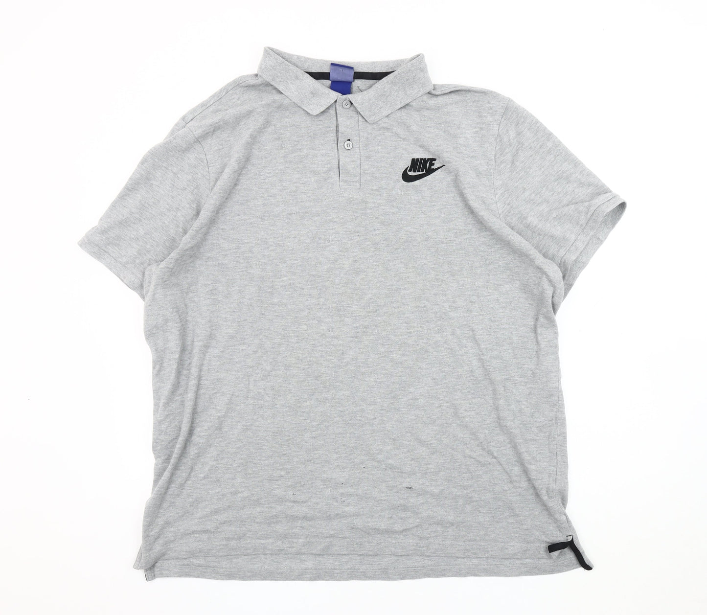 Nike Men's Grey 2XL Polo Shirt Short Sleeve Collared