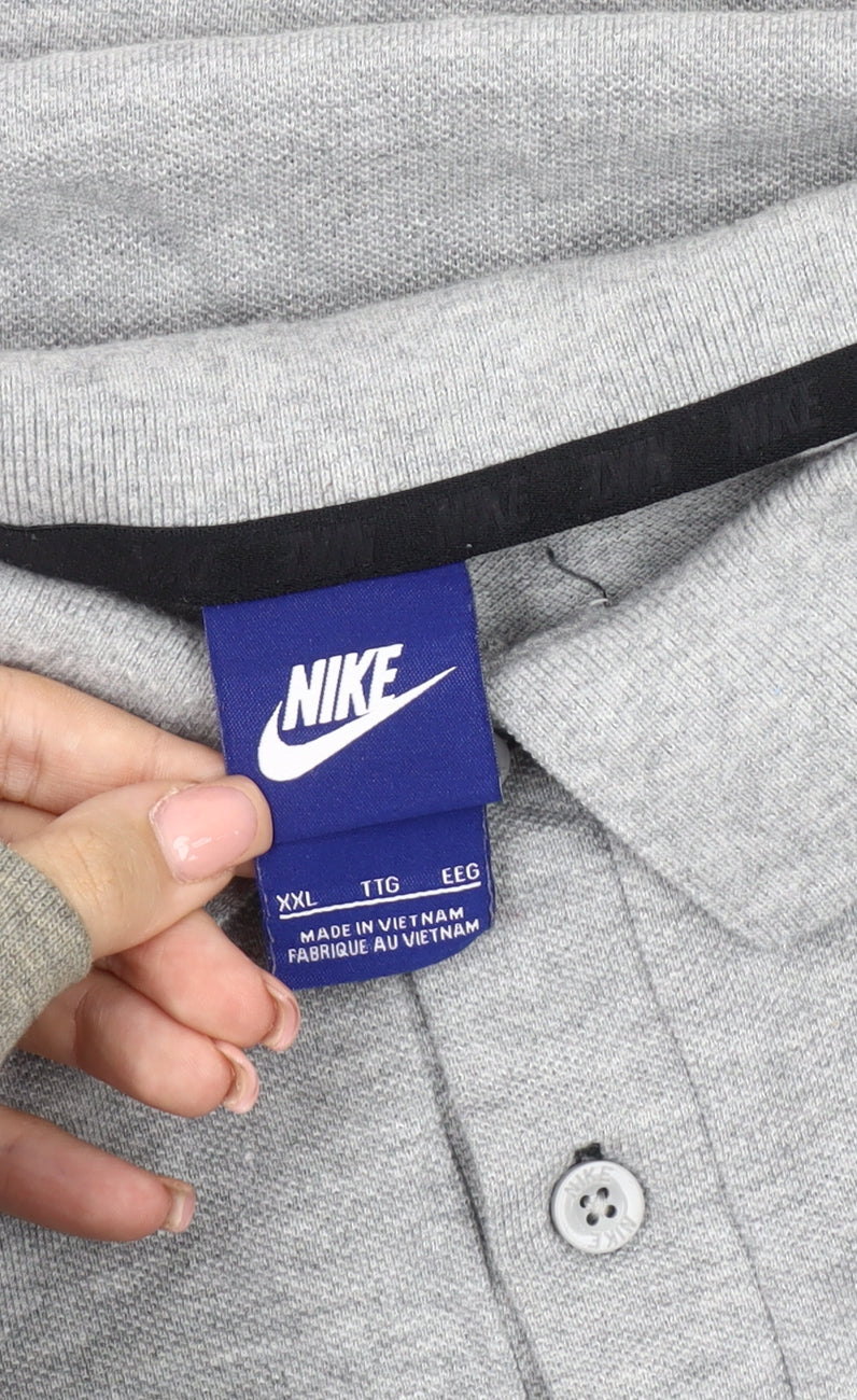 Nike Men's Grey 2XL Polo Shirt Short Sleeve Collared