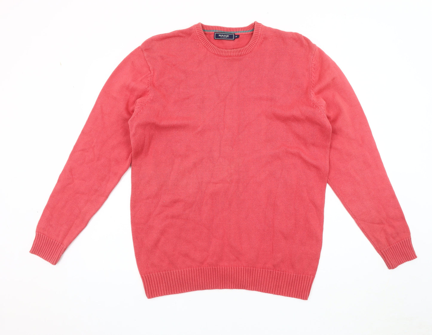 Maine New England Men's Red Pullover Jumper - Medium