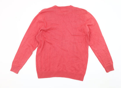 Maine New England Men's Red Pullover Jumper - Medium