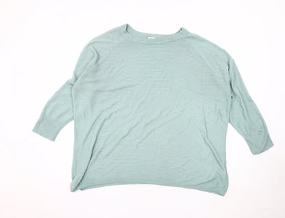 Womens UK Size L Jacqueline de Yong Blue Pullover Jumper