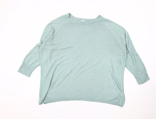 Womens UK Size L Jacqueline de Yong Blue Pullover Jumper