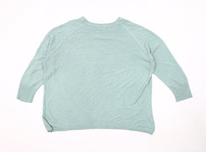 Womens UK Size L Jacqueline de Yong Blue Pullover Jumper