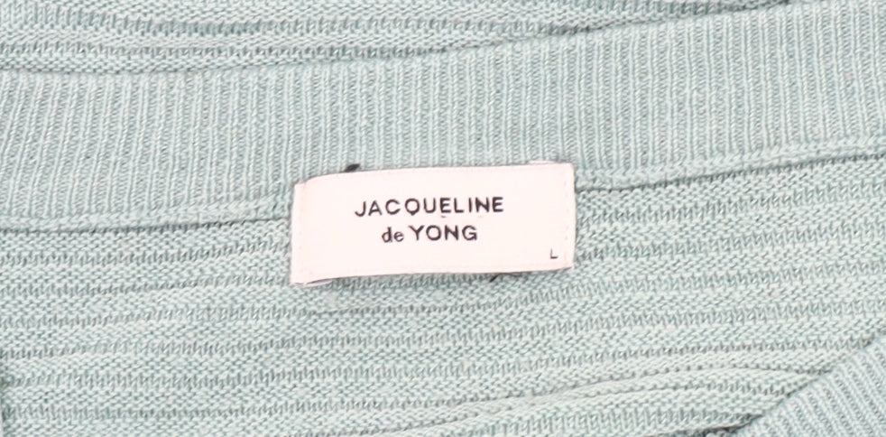 Womens UK Size L Jacqueline de Yong Blue Pullover Jumper