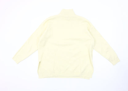 Womens UK Size S Stradivarius Ivory Pullover Jumper