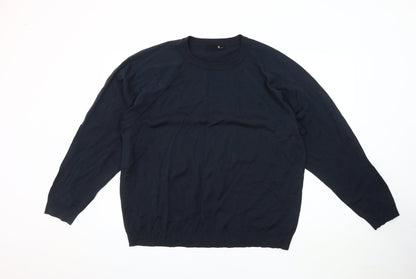 BHS Men's Blue XL Pullover Jumper, Crew Neck