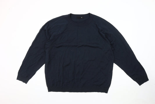 BHS Men's Blue XL Pullover Jumper, Crew Neck