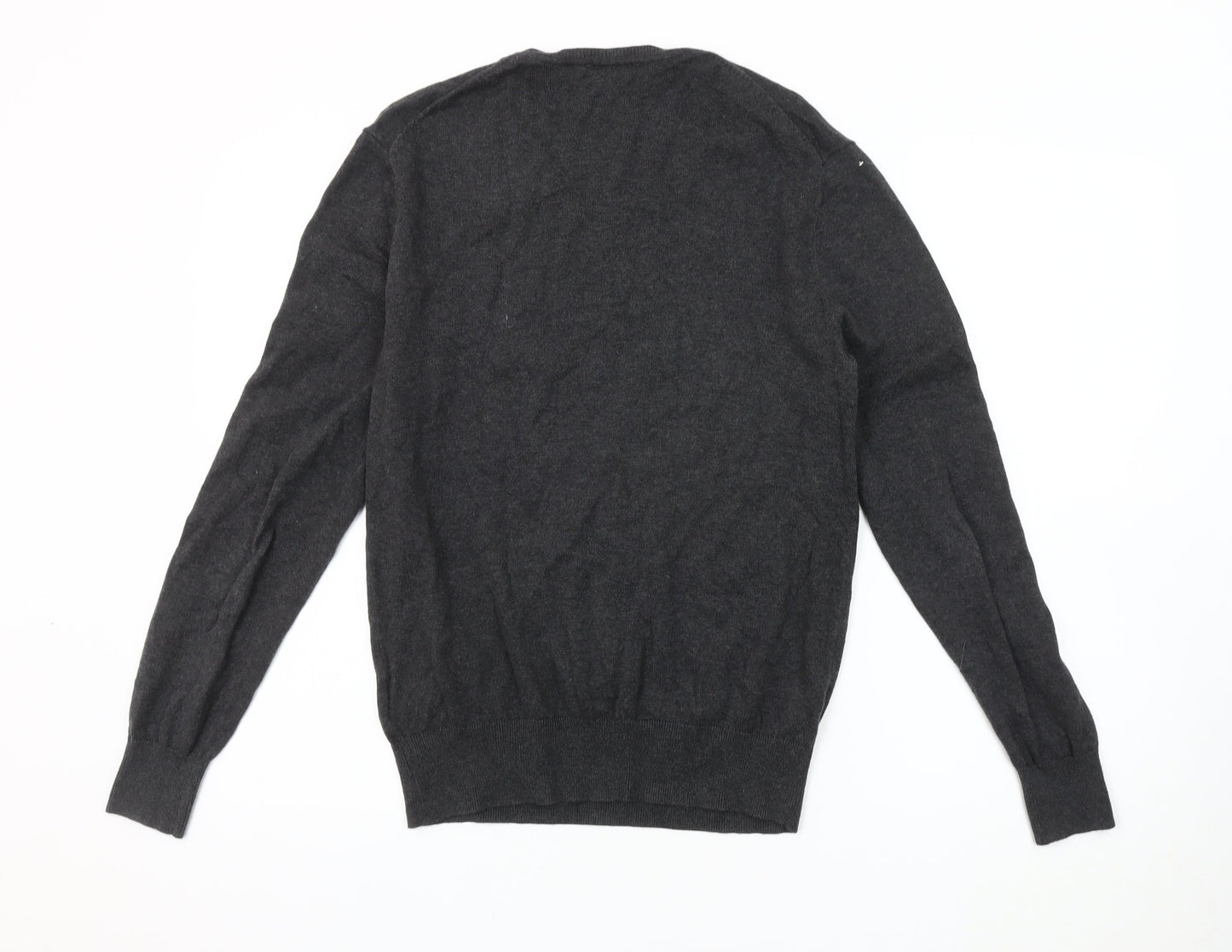 Gap Men's Grey V-Neck Pullover Jumper XS