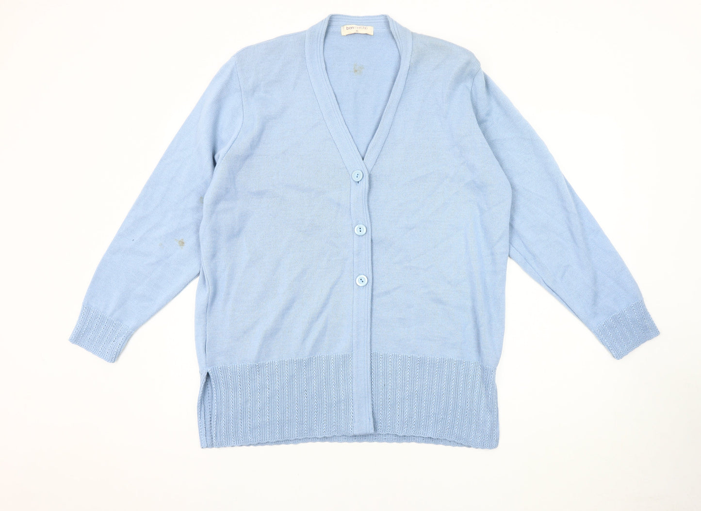 Womens UK Size XL Bonmarché Blue Cardigan Jumper