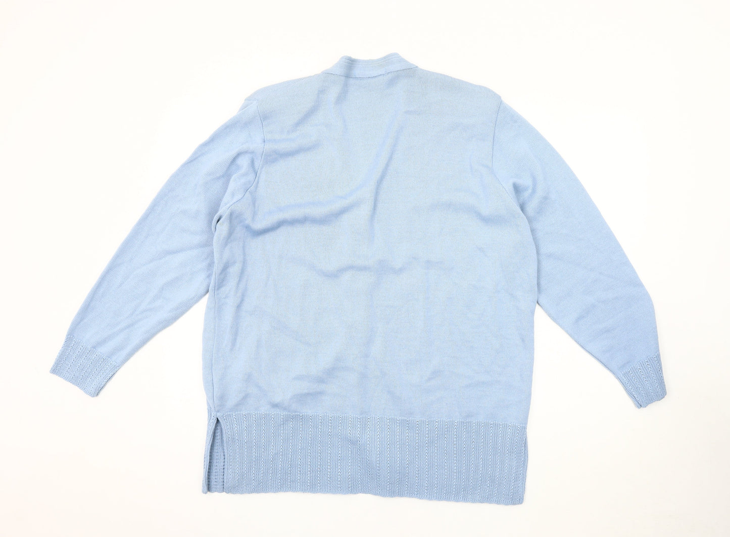 Womens UK Size XL Bonmarché Blue Cardigan Jumper