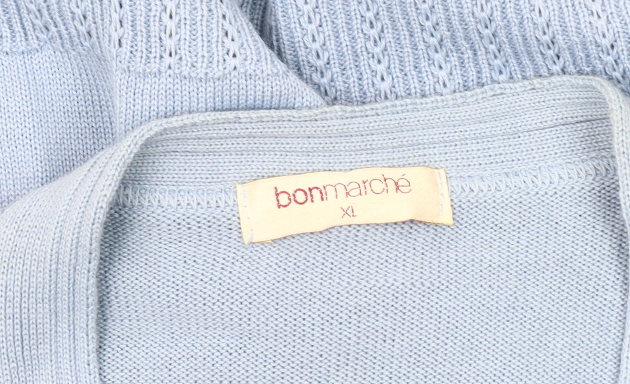 Womens UK Size XL Bonmarché Blue Cardigan Jumper