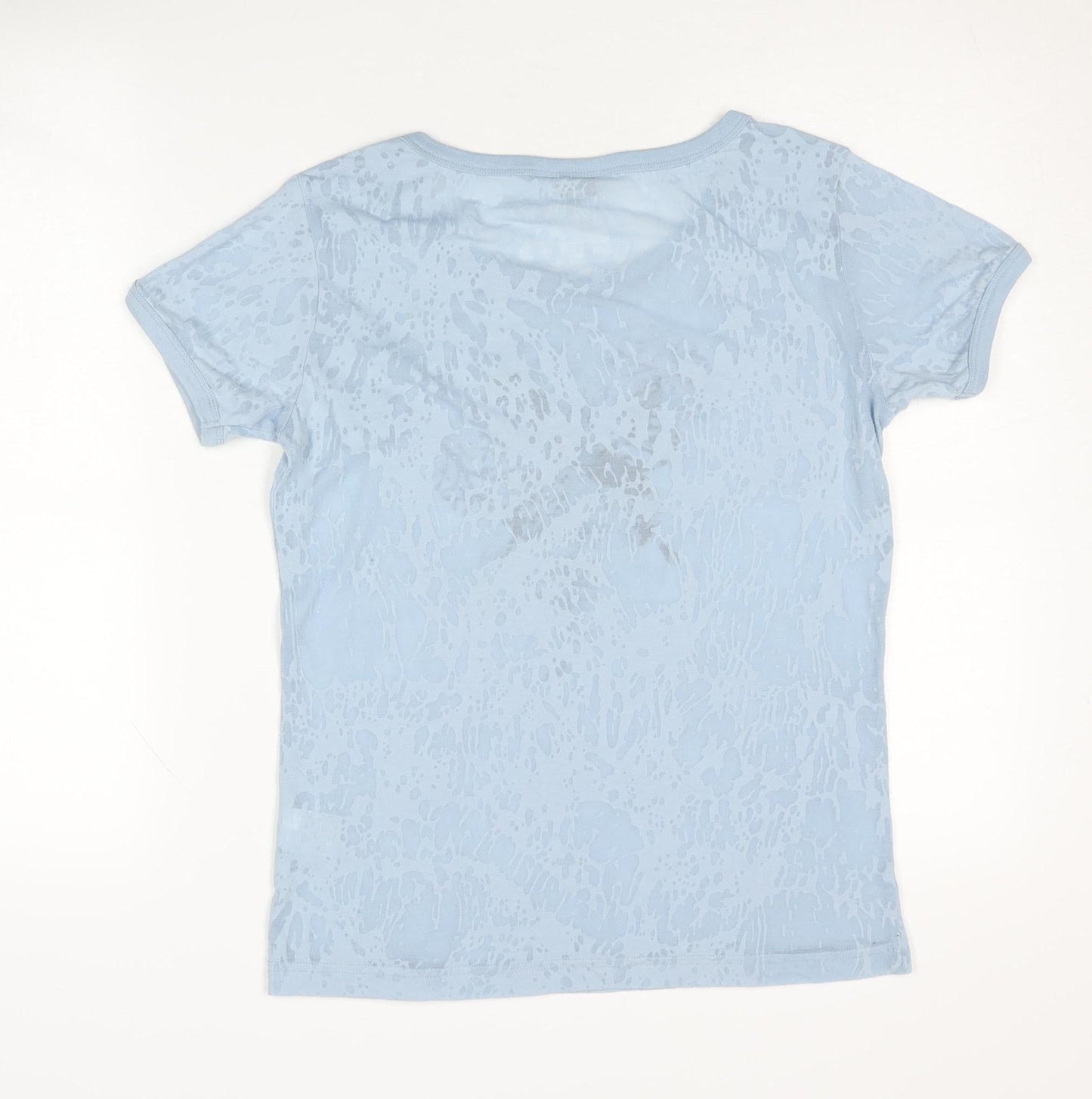 Womens UK Size 16 Lakeland Blue Basic T-Shirt