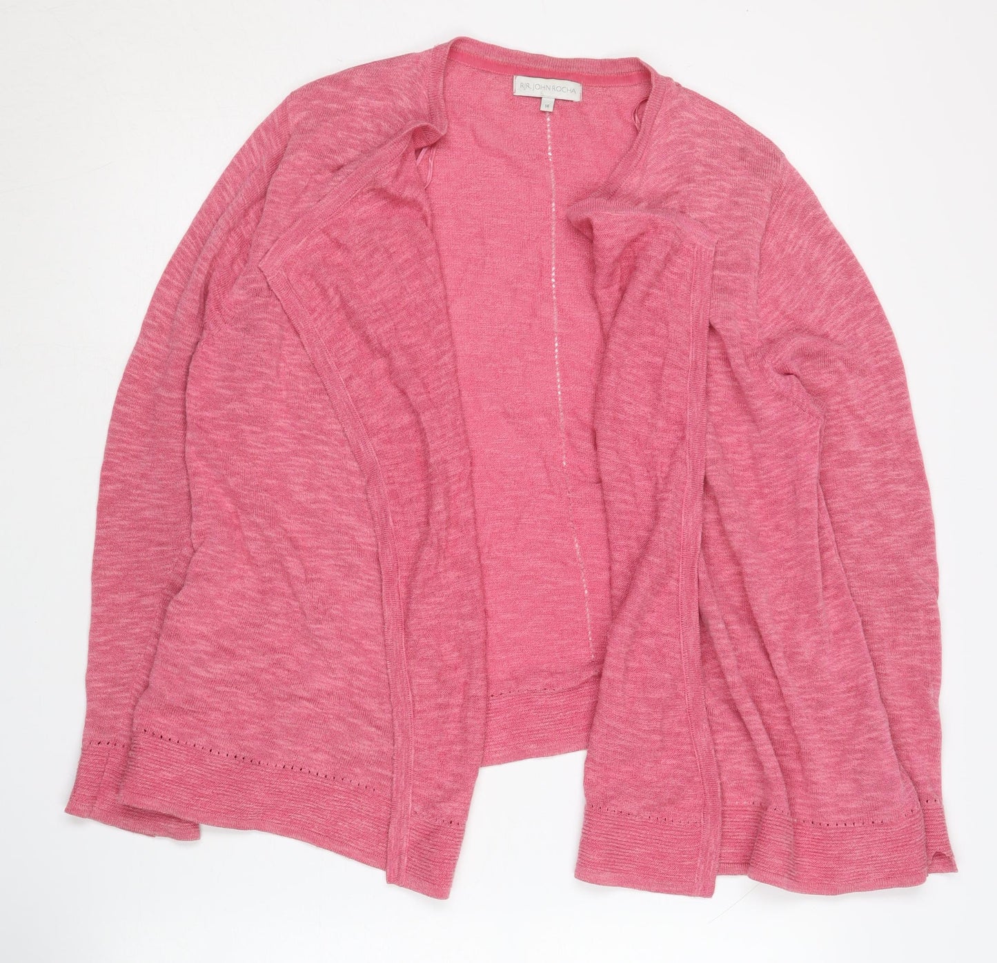 Womens UK Size 14 RJR.John Rocha Pink Cardigan Jumper