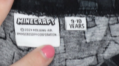 Minecraft Boys Black Graphic Pyjama Pants 9-10 Years