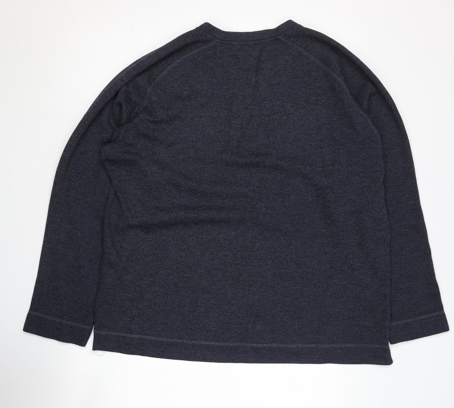 Fraser Men's Blue V-Neck Pullover Jumper, Size L