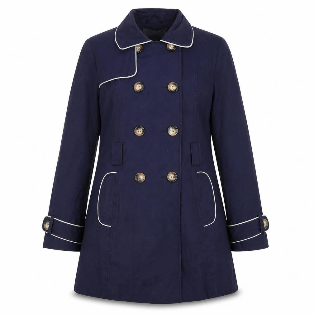 Womens UK Size 12 BHS Blue Pea Coat