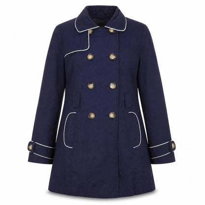 Womens UK Size 12 BHS Blue Pea Coat
