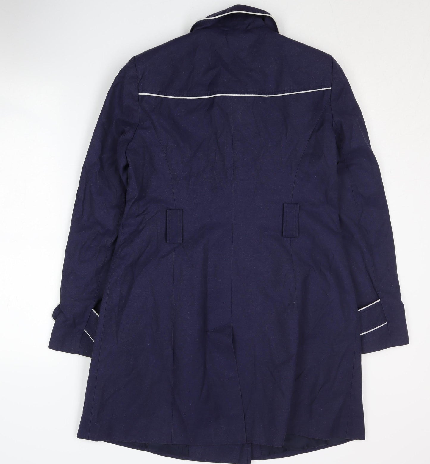 Womens UK Size 12 BHS Blue Pea Coat