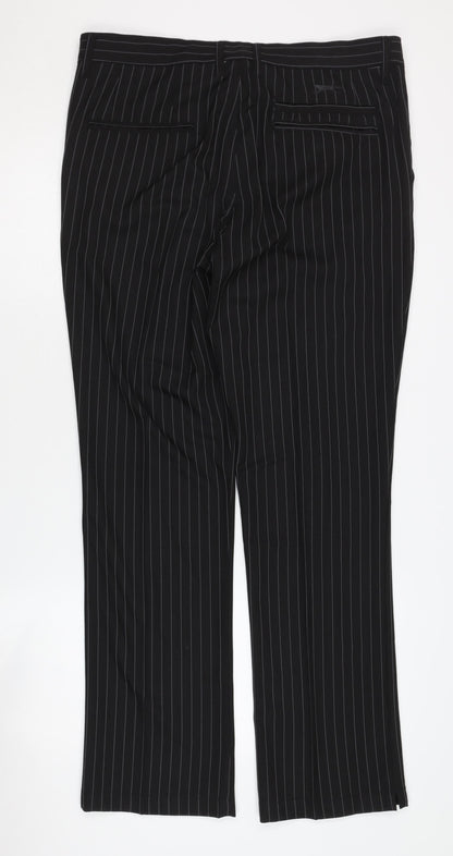 Slazenger Men's Black Striped Trousers 32W Regular