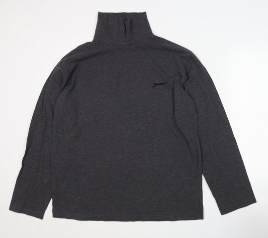 Slazenger Men’s Grey Roll Neck Jumper XL