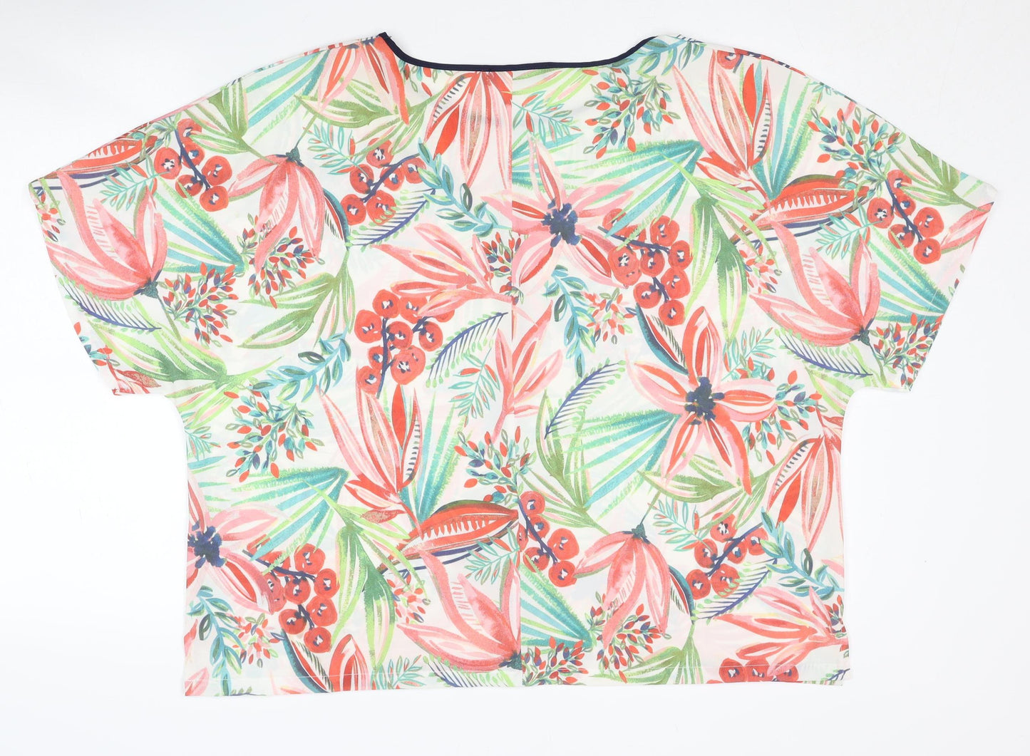 Womens UK Size 18 Marks and Spencer Multicoloured Cropped Blouse