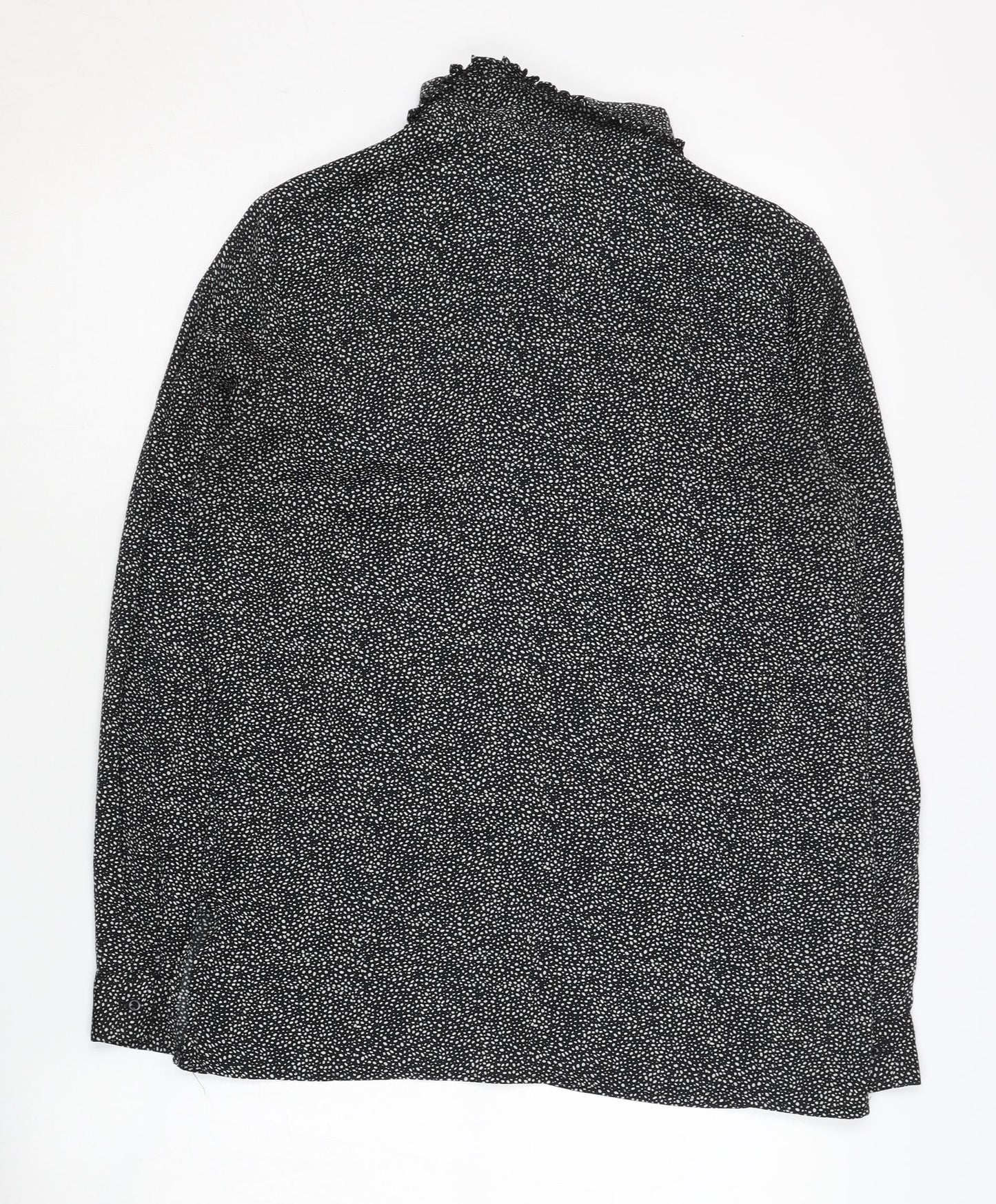 Womens UK Size 8 H&M Black Basic Blouse