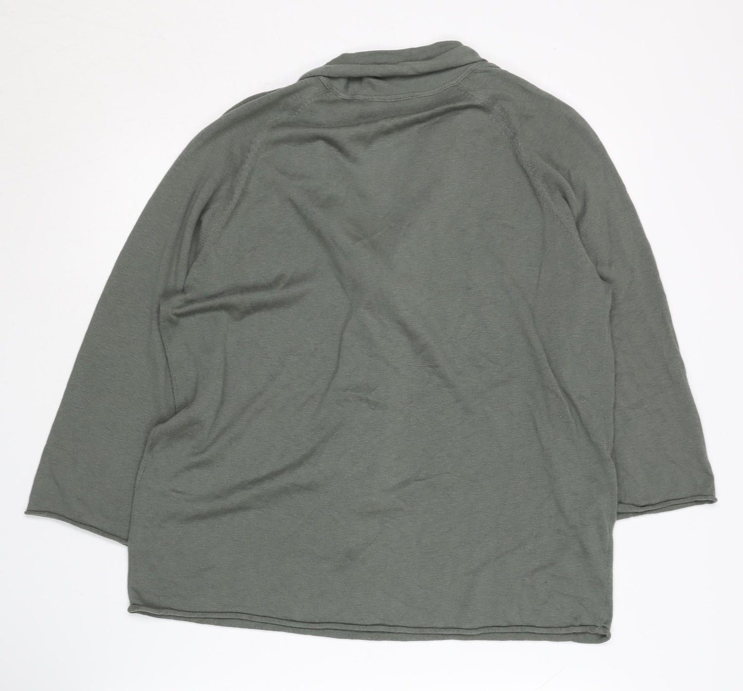 Womens UK Size L YAYA Green Pullover Jumper