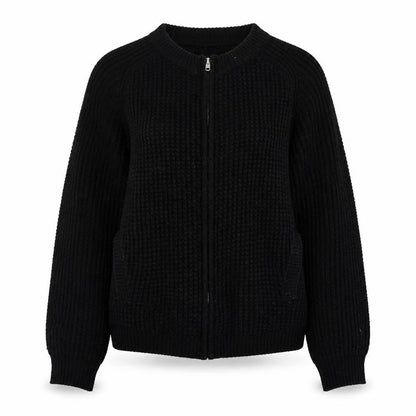 Womens UK Size 8 Warehouse Black Full Zip Jumper