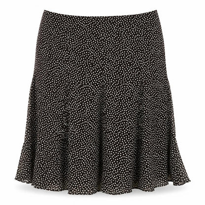 J. Taylor Women's Black Polka Dot A-Line Skirt 22