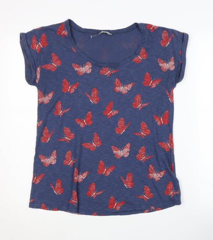 Womens UK Size 10 Marks and Spencer Blue Basic T-Shirt
