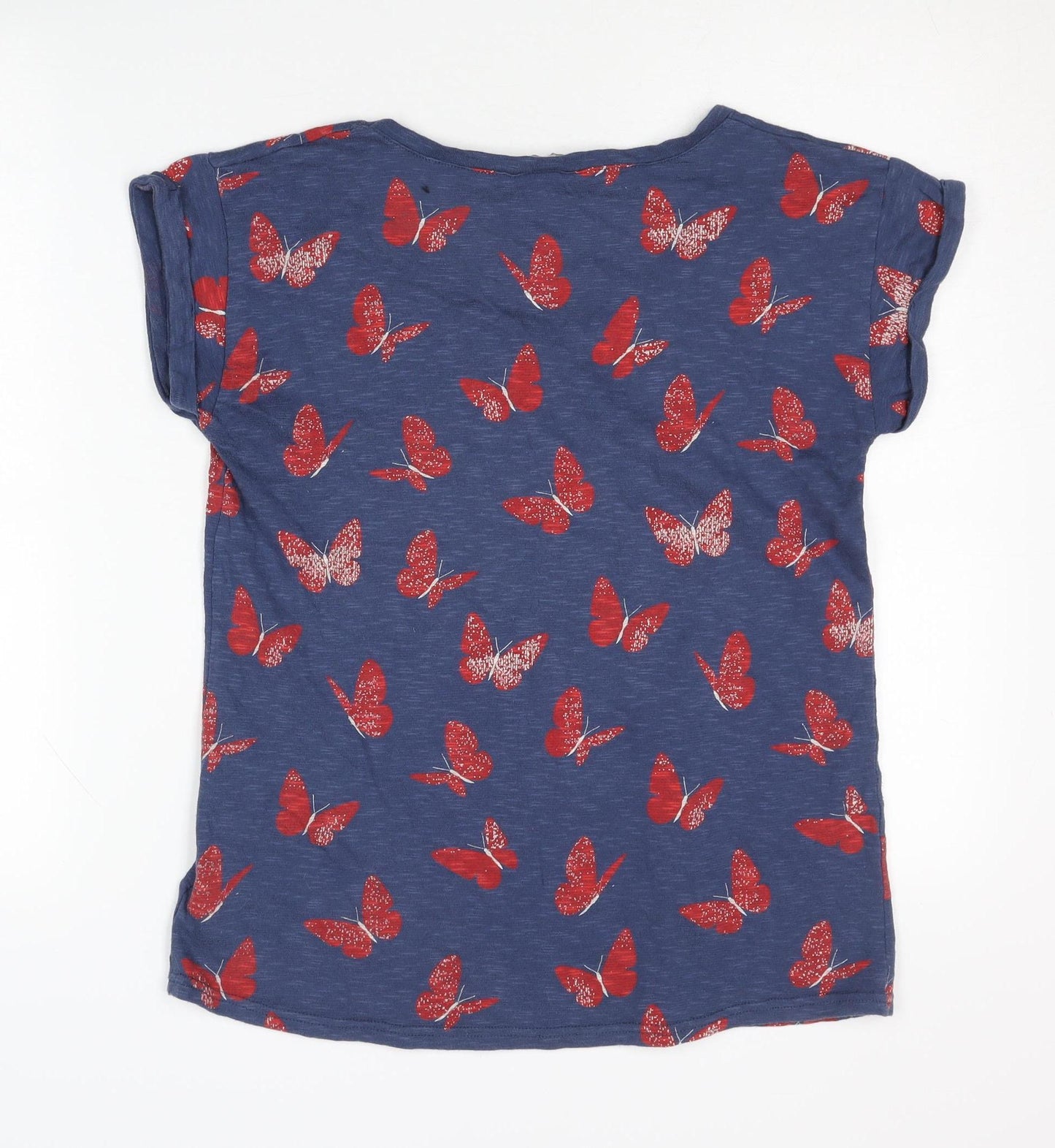 Womens UK Size 10 Marks and Spencer Blue Basic T-Shirt