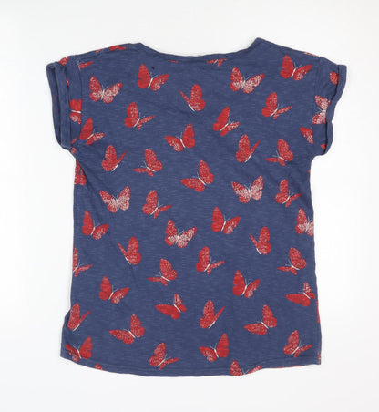 Womens UK Size 10 Marks and Spencer Blue Basic T-Shirt