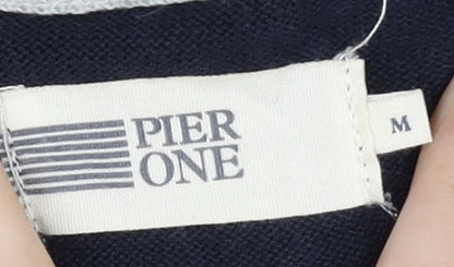 Mens UK Size M Pier One Blue Basic Jacket