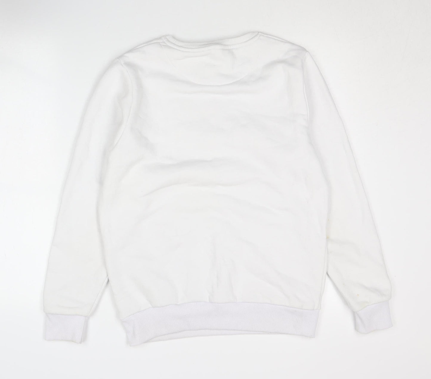 DFND Women's White Sweatshirt Size 12 with Logo