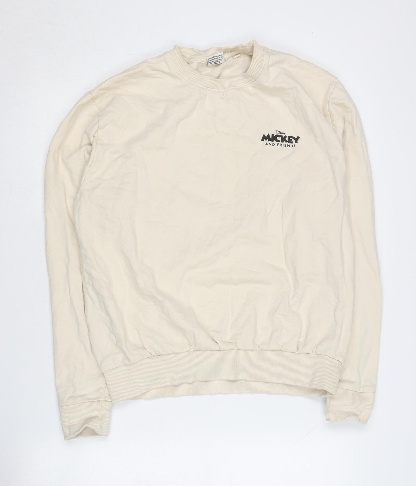 Womens UK Size M Disney Beige Pullover Sweatshirt