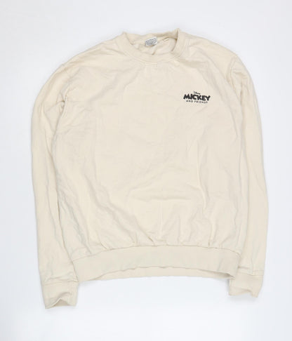 Womens UK Size M Disney Beige Pullover Sweatshirt