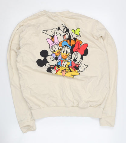 Womens UK Size M Disney Beige Pullover Sweatshirt