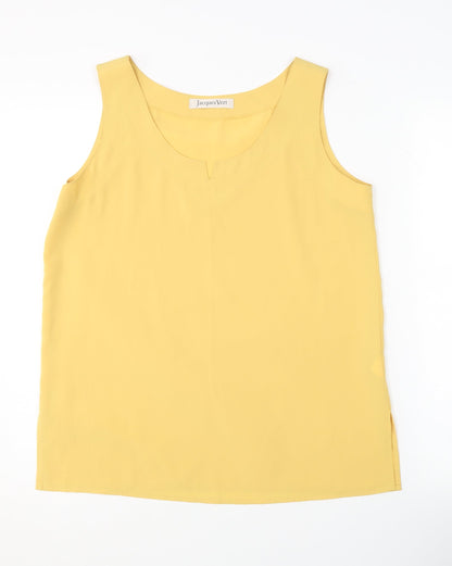 Jacques Vert Women's Yellow Sleeveless Tank Top UK 12