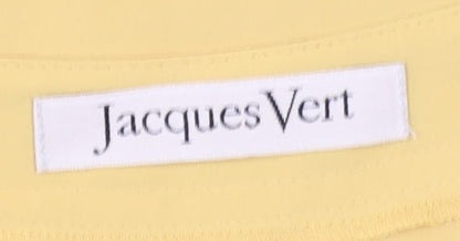 Jacques Vert Women's Yellow Sleeveless Tank Top UK 12