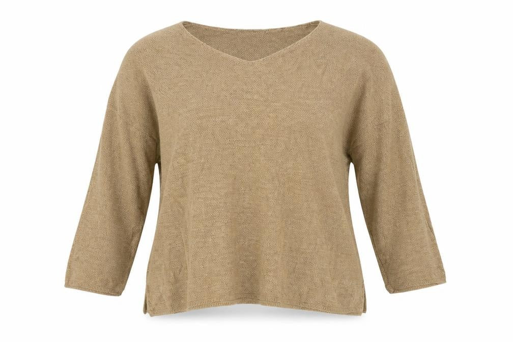 Womens UK Size S United Colors of Benetton Beige Pullover Jumper